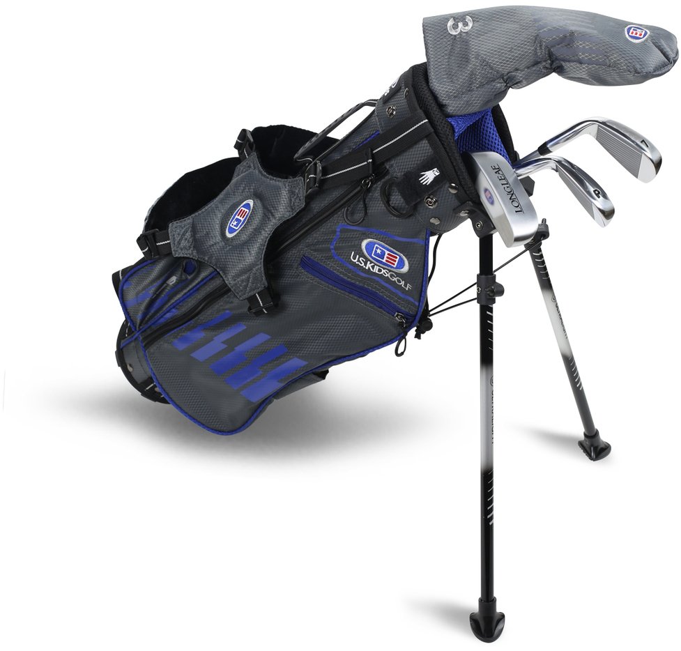 2022 U.S. Kids Golf UL45 (114 cm) WT25-s 4-Club Junior Golfset, grau/blau