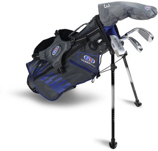 2022 U.S. Kids Golf UL45 (114 cm) WT25-s 4-Club Junior Golfset, grau/blau