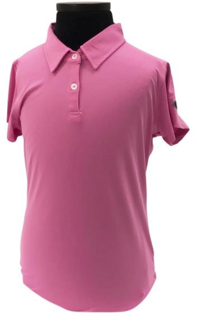 U.S. Kids Golf USKTech Lisle Mädchen Poloshirt, rosa