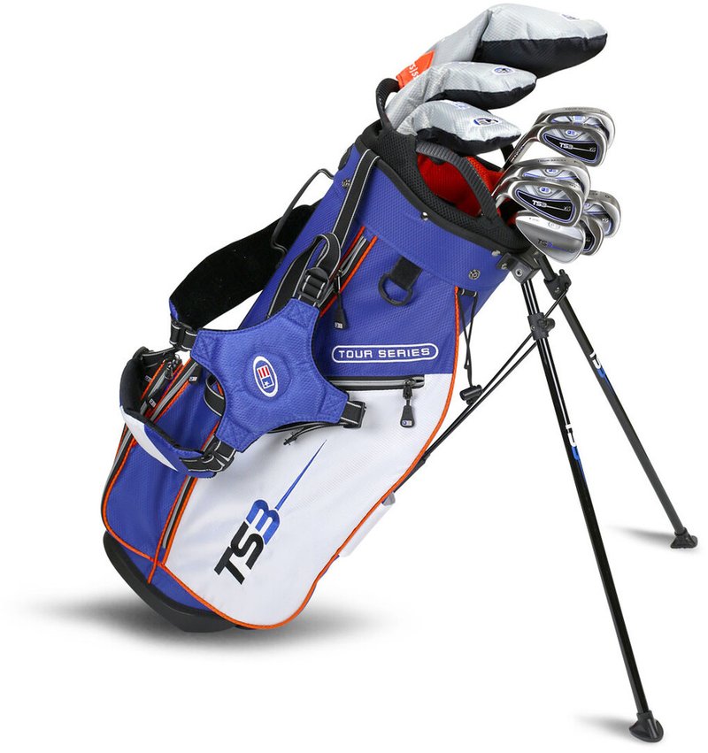 U.S. Kids Golf TS3-51 (130 cm) v15 10-Club Junior Golfset, blau/weiss/orange