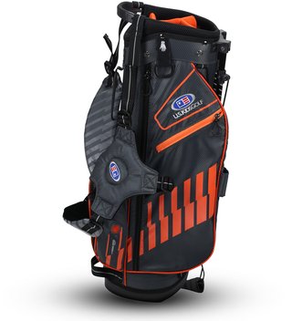 2022 U.S. Kids Golf UL51 (130 cm) WT20-s Junior Standbag, grau/orange