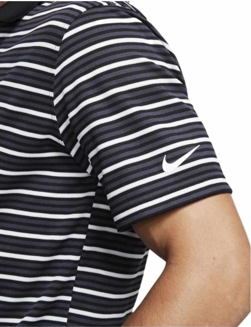 Nike Dri-Fit Victory Stripe OLC Herren Poloshirt, schwarz/weiss