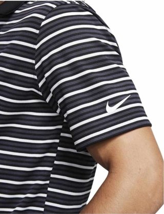 Nike Dri-Fit Victory Stripe OLC Herren Poloshirt, schwarz/weiss