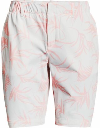 Under Armour Links Damen Printed Shorts, weiss/rosa