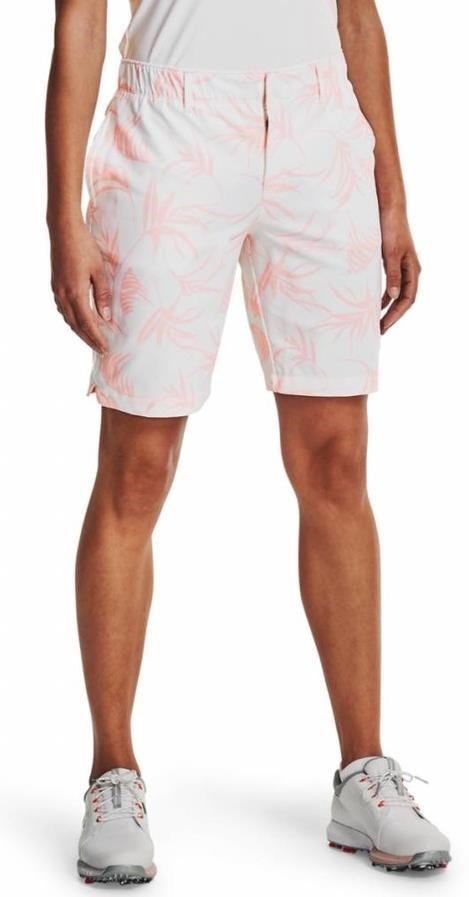 Under Armour Links Damen Printed Shorts, weiss/rosa