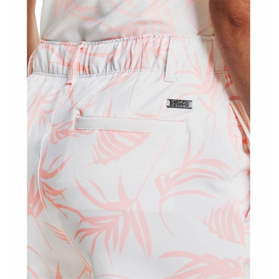 Under Armour Links Damen Printed Shorts, weiss/rosa