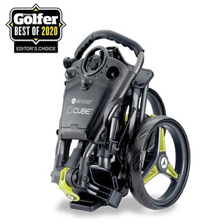 Motocaddy CUBE manueller Trolley, Graphit/Lime