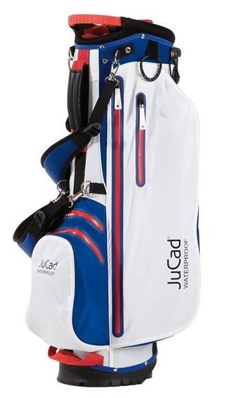 JuCad 2in1 Waterproof stand bag, blau/weiss/rot
