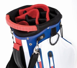 JuCad 2in1 Waterproof stand bag, blau/weiss/rot