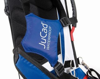 JuCad 2in1 Waterproof stand bag, blau/weiss/rot