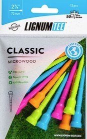 Lignum Tee Plastiktees 72mm, 12Stk., neon mix