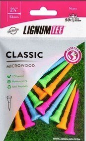 Lignum Tee Plastiktees 53mm, 16Stk., neon mix