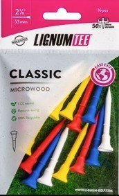 Lignum Tee Plastiktees 53mm, 16Stk., farbe mischen