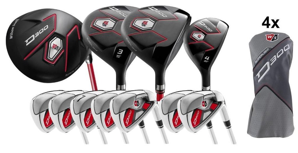 Wilson Staff D300 SL Combo Herren Golfset, Stahl, RH