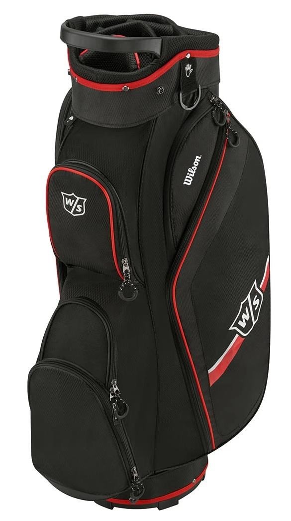 Wilson Staff Lite II cart bag, schwarz/rot