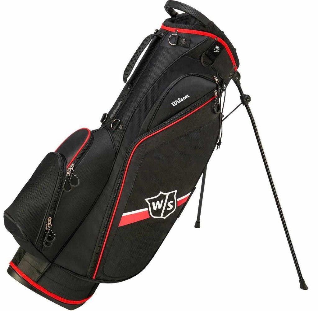 Wilson Staff Lite II Standbag, schwarz/rot
