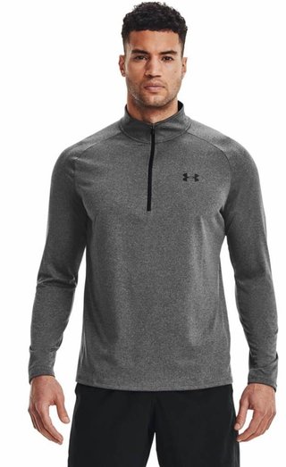 Under Armour Tech 2.0 1/2 Zip Herren Poloshirt, grau
