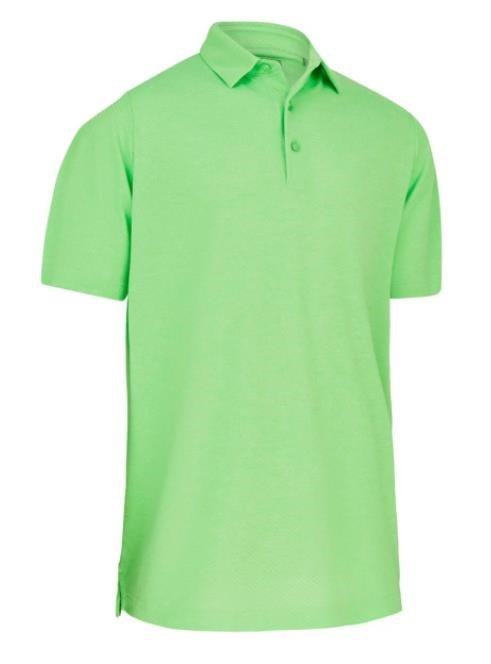 Callaway Heathered Jacquard Herren Poloshirt, summer green heather