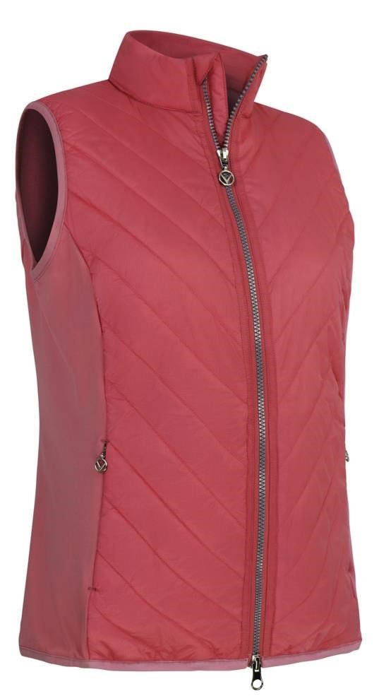 Callaway Lightweight Quilted Damen Weste, rot