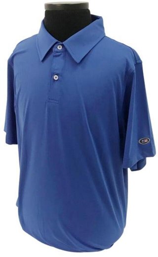 U.S. Kids Golf USKTech Lisle Junior Poloshirt, blau
