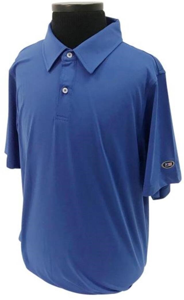 U.S. Kids Golf USKTech Lisle Junior Poloshirt, blau