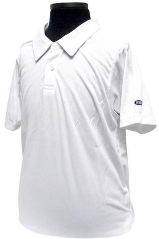 U.S. Kids Golf USKTech Lisle Junior Poloshirt, weiss