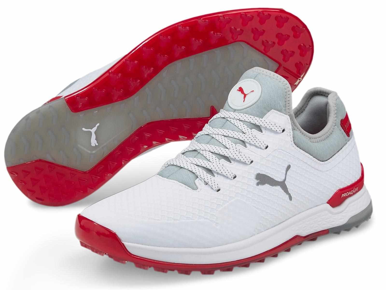 Puma Proadapt Alphacat Herren Golfschuhe, weiss/silber/rot