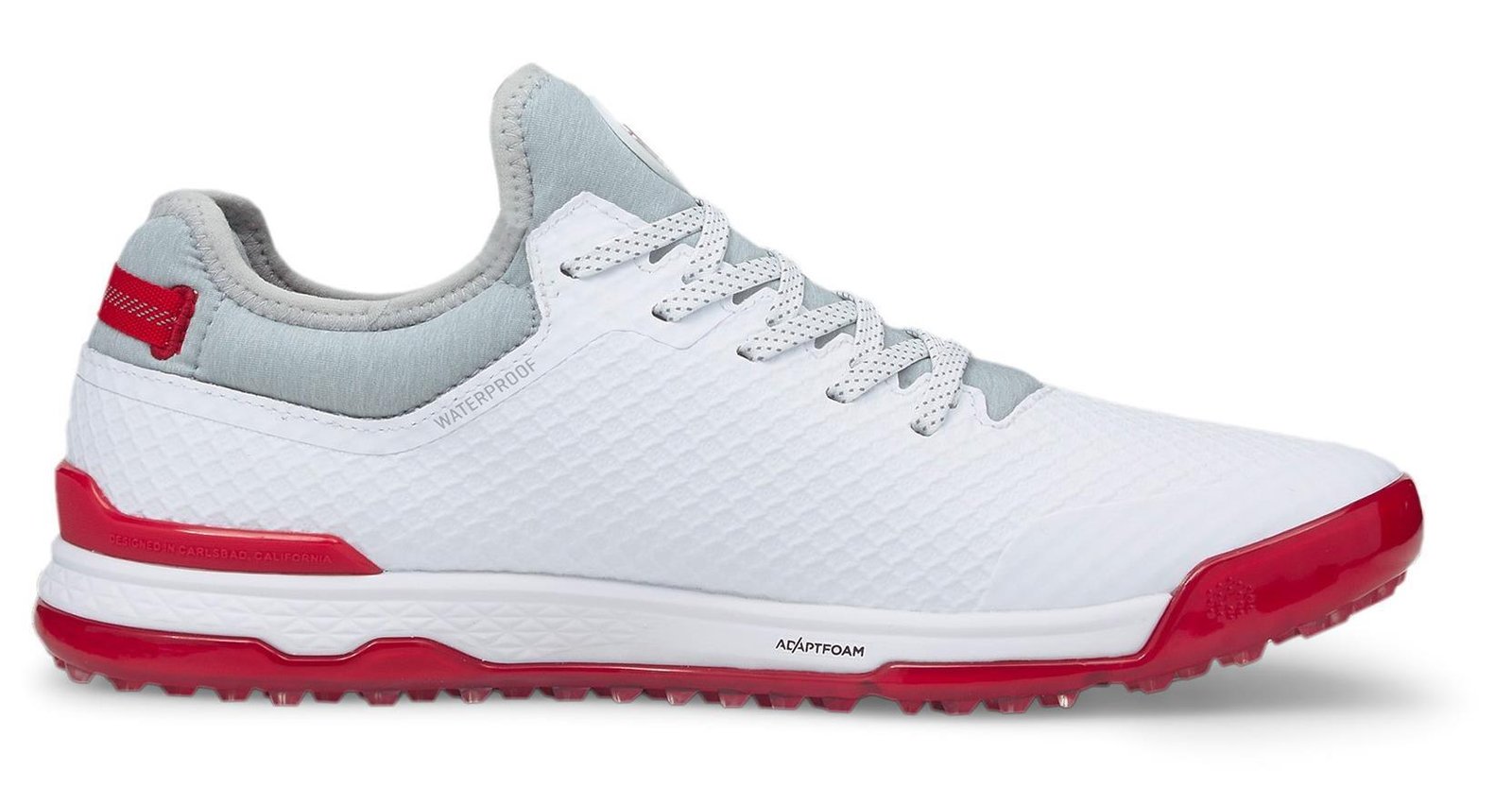 Puma Proadapt Alphacat Herren Golfschuhe, weiss/silber/rot
