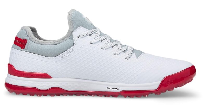 Puma Proadapt Alphacat Herren Golfschuhe, weiss/silber/rot
