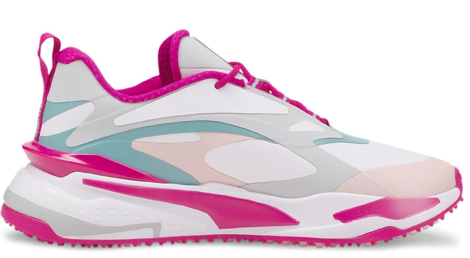 Puma GS-FAST Damen Golfschuhe, weiss/pink/porcelain (OHNE DEN KARTON)