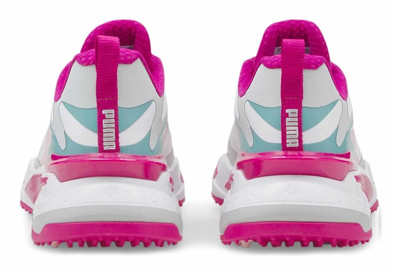 Puma GS-FAST Damen Golfschuhe, weiss/pink/porcelain (OHNE DEN KARTON)