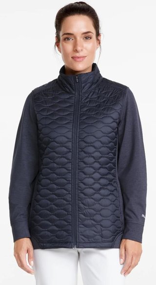Puma Cloudspun WRMLBL Damenjacke, dunkelblau