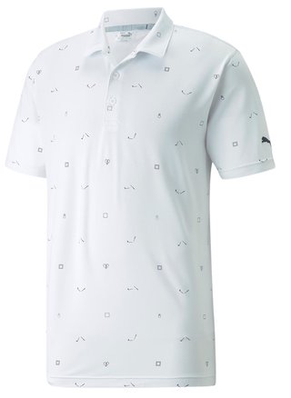 Puma Cloudspun H8 Golf Herren Poloshirt, weiss