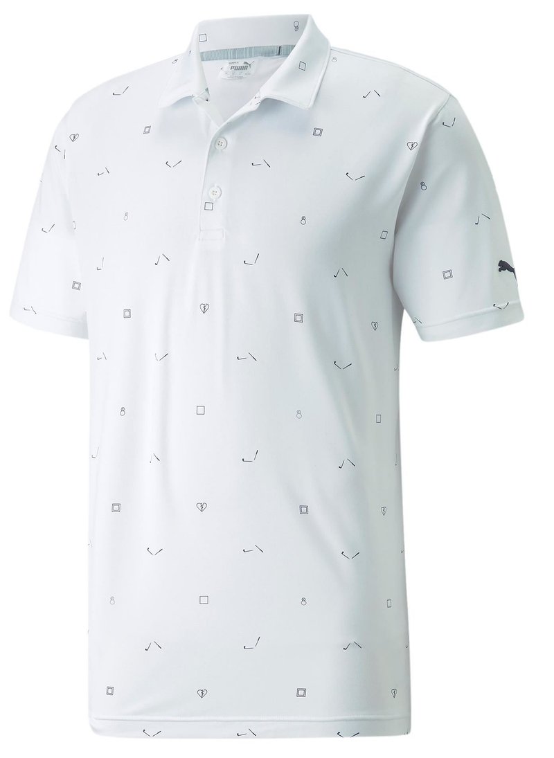 Puma Cloudspun H8 Golf Herren Poloshirt, weiss