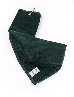 OEM Tri Fold Golfhandtuch, dunkelgrün