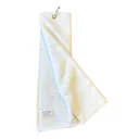 OEM Tri Fold Golfhandtuch, weiss