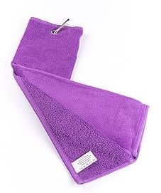 OEM Tri Fold Golfhandtuch, lila