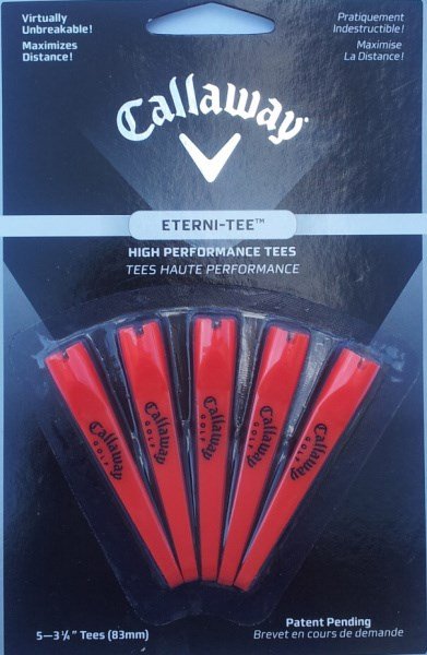 Callaway Eterni-Tee Tees, rot, 5 St.