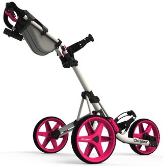 Clicgear 3.5+ Golf Trolley, arctic white/pink