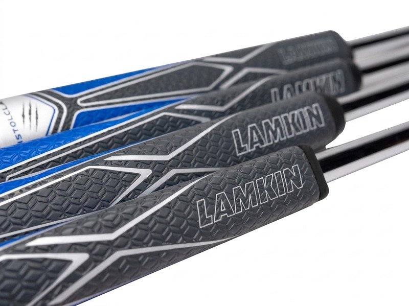 Lamkin SINKFIT PU Squaretop Putter Grip, schwarz/blau