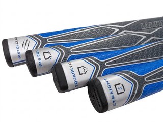 Lamkin SINKFIT PU Pistol Putter Grip, schwarz/blau