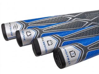 Lamkin Sink Fit PU Pistolclaw Putter Grip, schwarz/blau