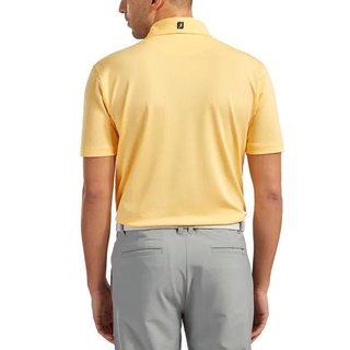 FootJoy Stretch Pique Solid Colour Athletic Fit Herren Poloshirt, gelb
