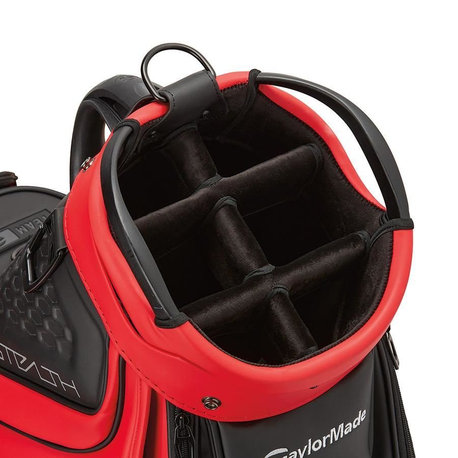 TaylorMade Tour 9.5" Stealth Staffbag, rot/schwarz