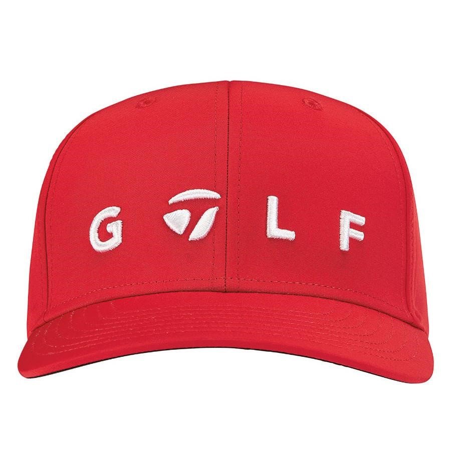 TaylorMade Lifestyle Golf Logo Herren Cap, rot