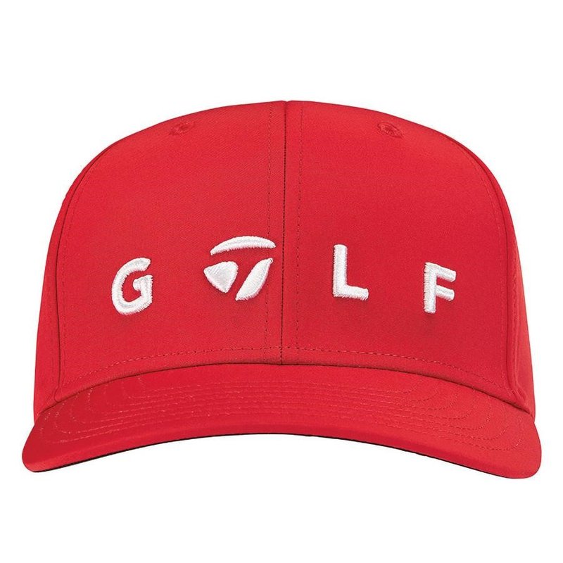 TaylorMade Lifestyle Golf Logo Herren Cap, rot