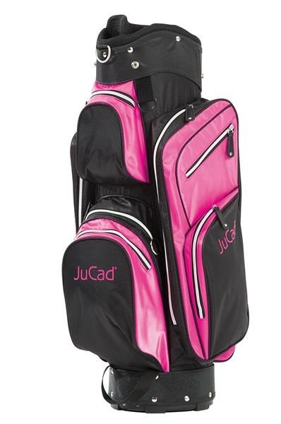 JuCad Functional Junior Cartbag, schwarz/weiss/rosa