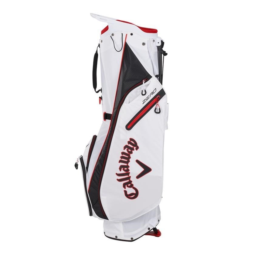 Callaway Hyperlite Zero Double Strap Standbag, weiss/schwarz/rot