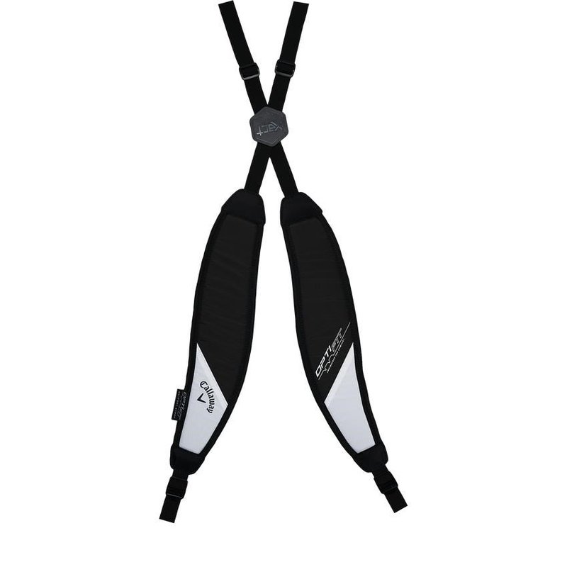 Callaway Hyperlite Zero Double Strap Standbag, weiss/schwarz/rot
