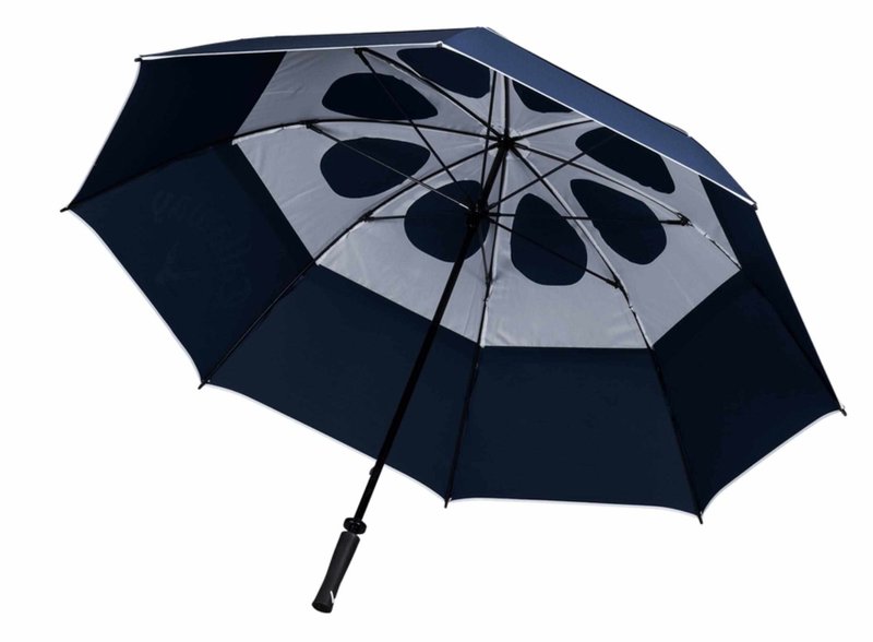 Callaway Shield Regenschirm  64", dunkelblau/weiss